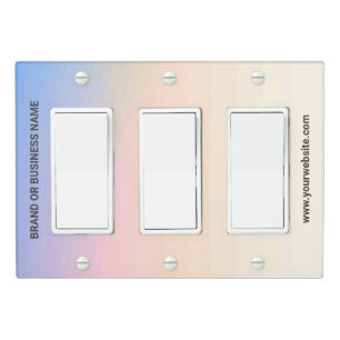 Solid Color Light Switch Cover Triple Rocker