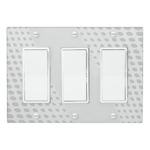 Solid Color Light Switch Cover Triple Rocker