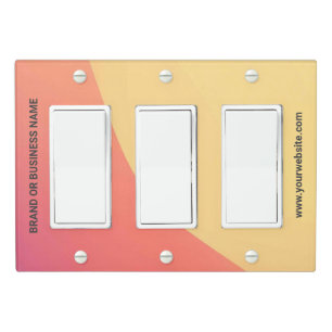 Solid Color Light Switch Cover Triple Rocker