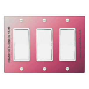 Solid Color Light Switch Cover Triple Rocker