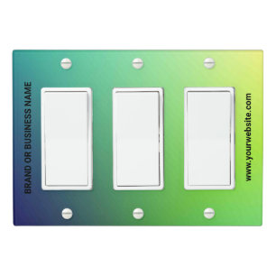Solid Color Light Switch Cover Triple Rocker