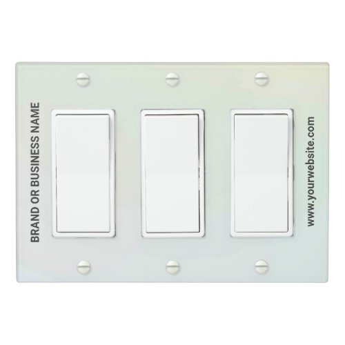 Solid Color Light Switch Cover Triple Rocker