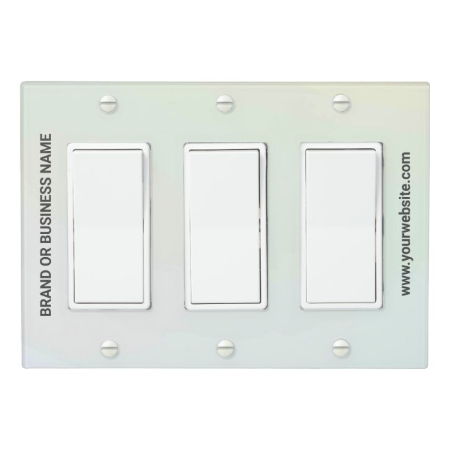 Solid Color Light Switch Cover Triple Rocker (In Situ)