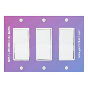 Solid Color Light Switch Cover Triple Rocker