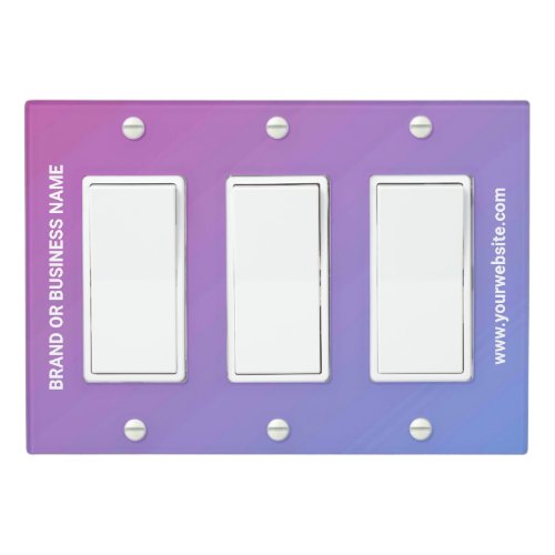 Solid Color Light Switch Cover Triple Rocker