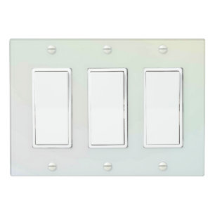 Solid Color Light Switch Cover Triple Rocker