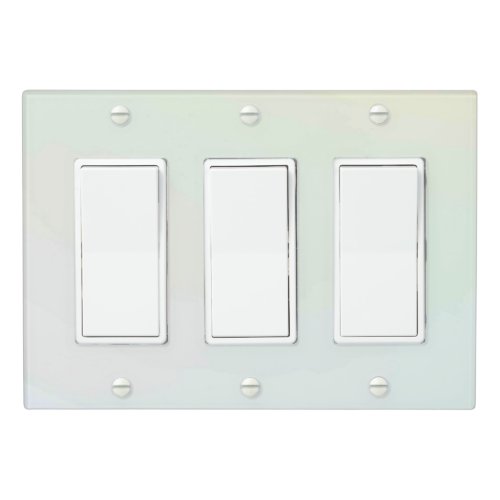 Solid Color Light Switch Cover Triple Rocker