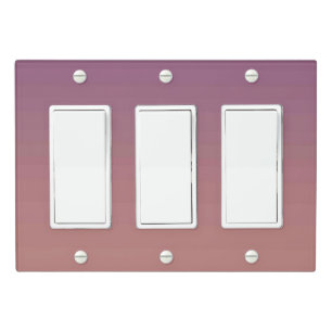 Solid Color Light Switch Cover Triple Rocker