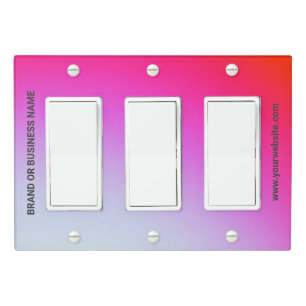 Solid Color Light Switch Cover Triple Rocker