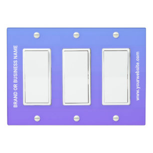 Solid Color Light Switch Cover Triple Rocker