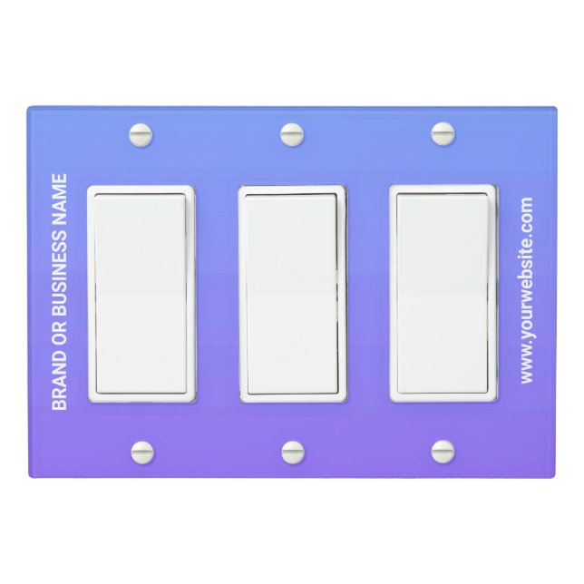 Solid Color Light Switch Cover Triple Rocker (In Situ)