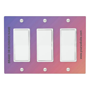 Solid Color Light Switch Cover Triple Rocker