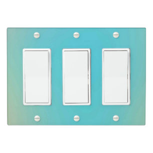 Solid Color Light Switch Cover Triple Rocker