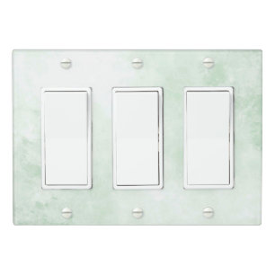 Solid Color Light Switch Cover Triple Rocker