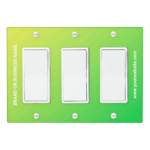 Solid Color Light Switch Cover Triple Rocker