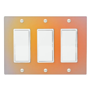 Solid Color Light Switch Cover Triple Rocker