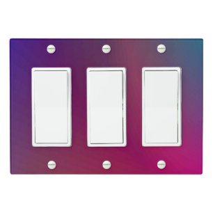 Solid Color Light Switch Cover Triple Rocker