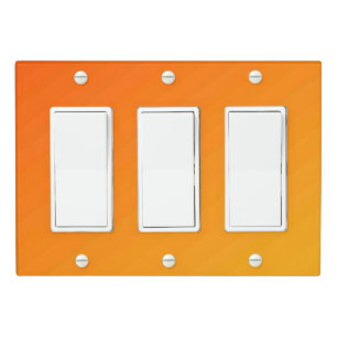 Solid Color Light Switch Cover Triple Rocker
