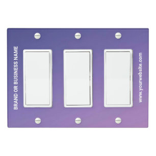 Solid Color Light Switch Cover Triple Rocker