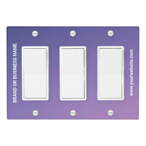 Solid Color Light Switch Cover Triple Rocker