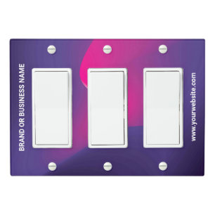 Solid Color Light Switch Cover Triple Rocker