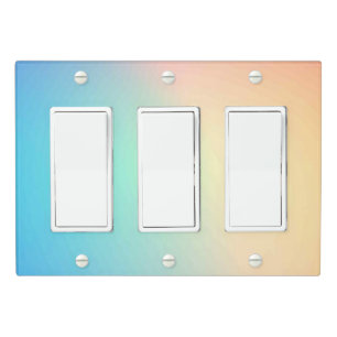 Solid Color Light Switch Cover Triple Rocker