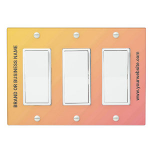 Solid Color Light Switch Cover Triple Rocker