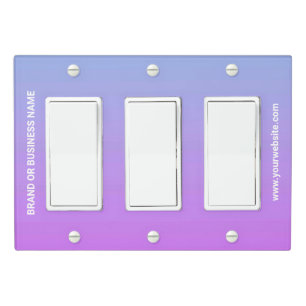 Solid Color Light Switch Cover Triple Rocker