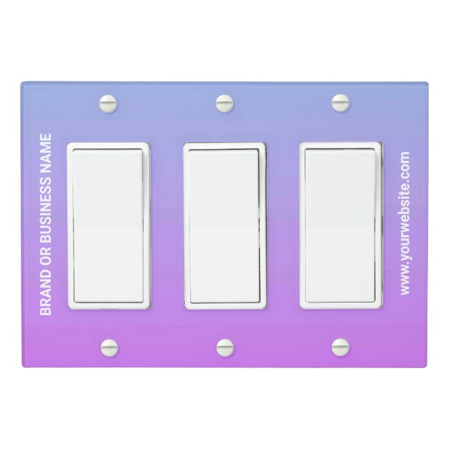 Solid Color Light Switch Cover Triple Rocker (In Situ)