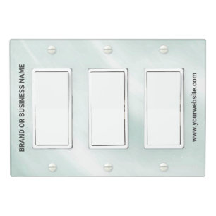 Solid Color Light Switch Cover Triple Rocker