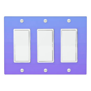 Solid Color Light Switch Cover Triple Rocker
