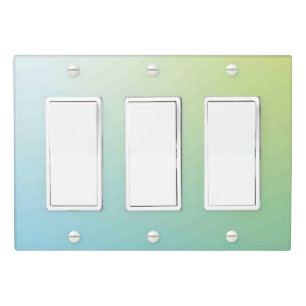 Solid Color Light Switch Cover Triple Rocker