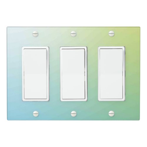 Solid Color Light Switch Cover Triple Rocker