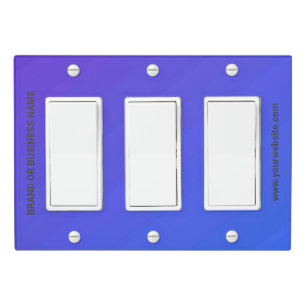 Solid Color Light Switch Cover Triple Rocker