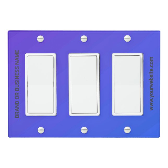Solid Color Light Switch Cover Triple Rocker (In Situ)