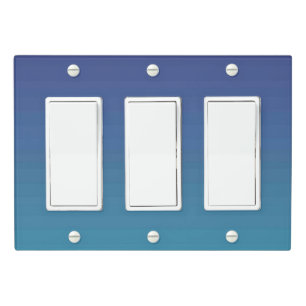 Solid Color Light Switch Cover Triple Rocker