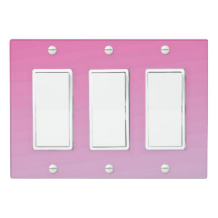 Solid Color Light Switch Cover Triple Rocker