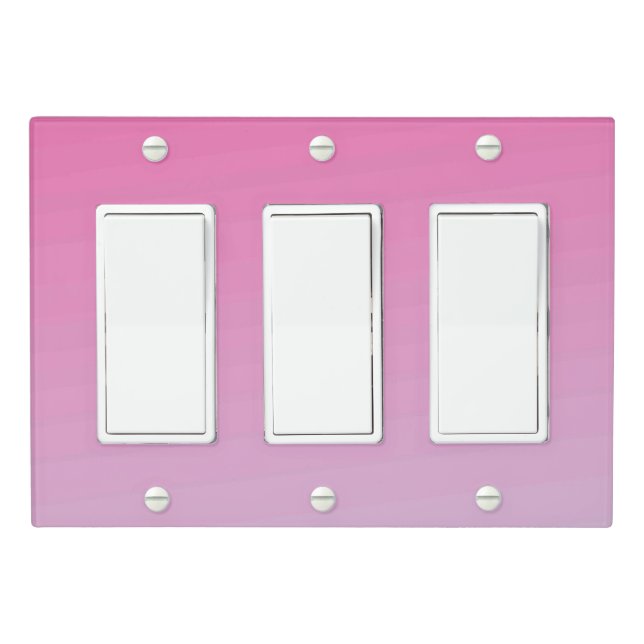 Solid Color Light Switch Cover Triple Rocker (In Situ)