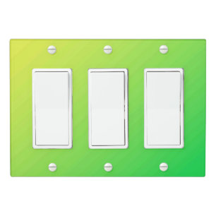 Solid Color Light Switch Cover Triple Rocker
