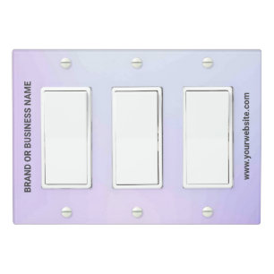 Solid Color Light Switch Cover Triple Rocker
