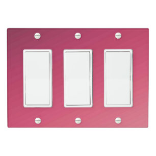 Solid Color Light Switch Cover Triple Rocker