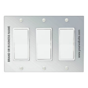 Solid Color Light Switch Cover Triple Rocker