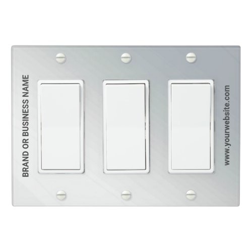 Solid Color Light Switch Cover Triple Rocker