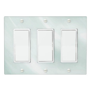 Solid Color Light Switch Cover Triple Rocker