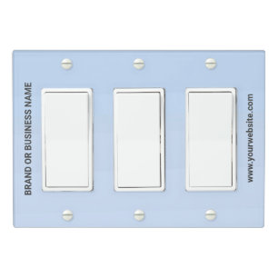 Solid Color Light Switch Cover Triple Rocker