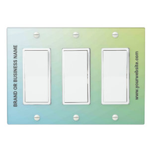Solid Color Light Switch Cover Triple Rocker