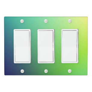 Solid Color Light Switch Cover Triple Rocker