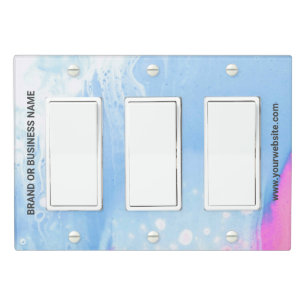 Solid Color Light Switch Cover Triple Rocker