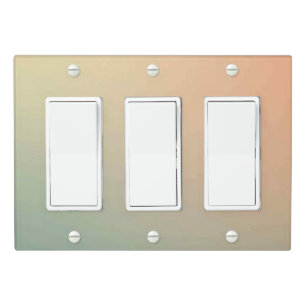 Solid Color Light Switch Cover Triple Rocker