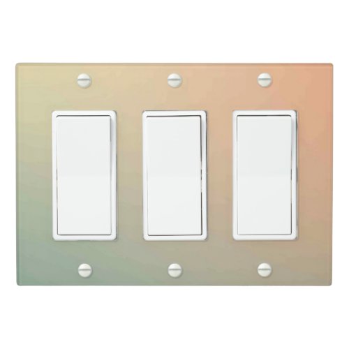 Solid Color Light Switch Cover Triple Rocker